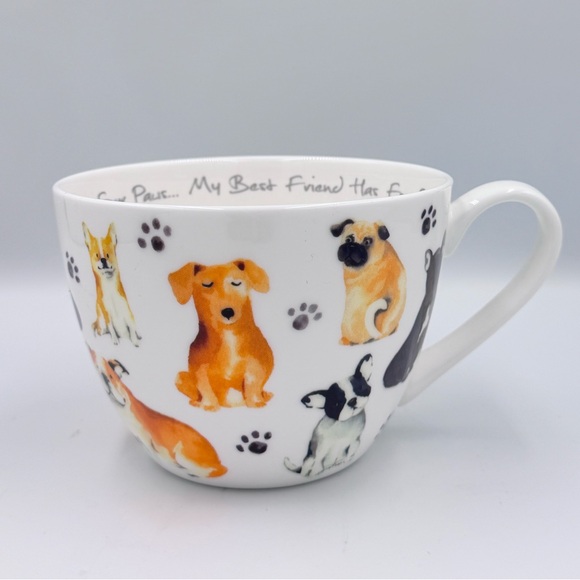 Portobello by Design “My Best Friend Has Four Paws” 20oz XL Coffee Mug - Picture 3 of 8